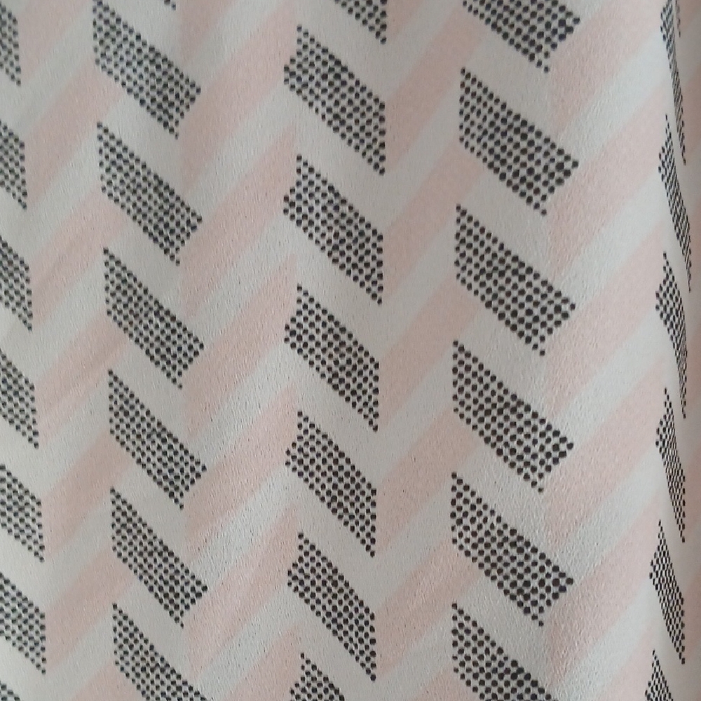 Candie's Pink and Black Chevron Top - Picture 4 of 5